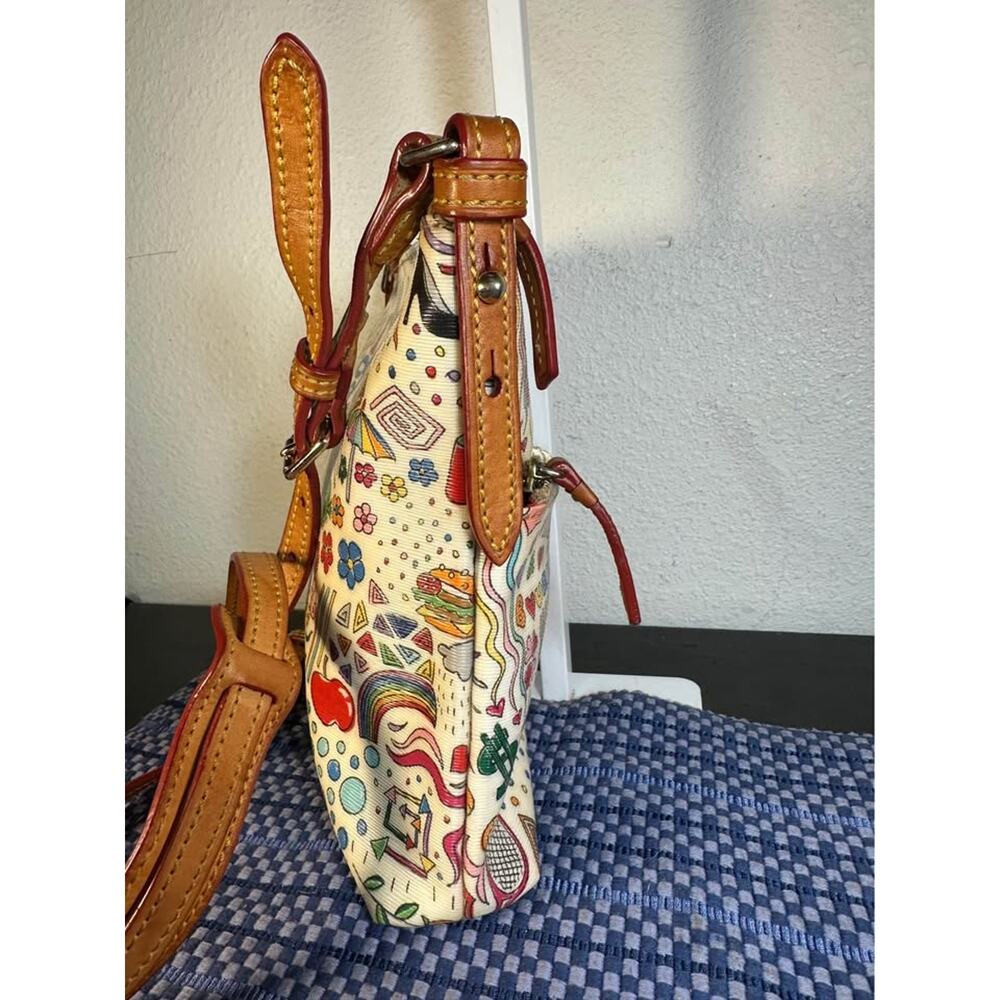 Dooney & Bourke Vintage Whimsy Doodle Sketch Crossbody Bag - Picture 4 of 10